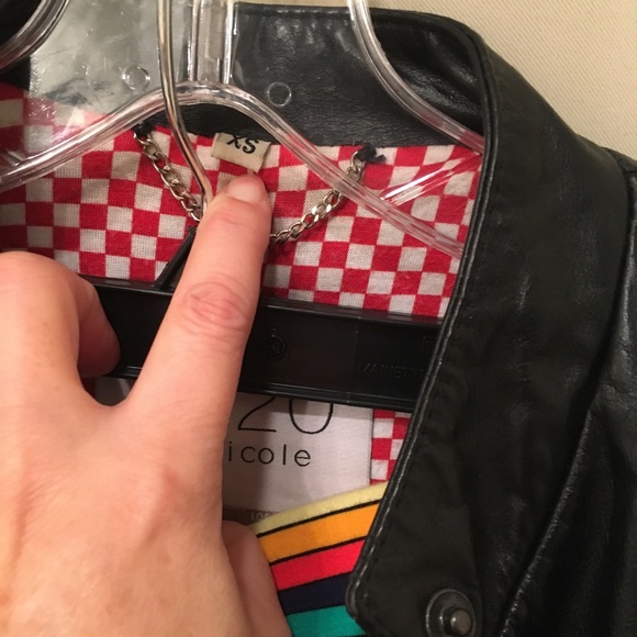 🌟EUC: 1020 by nicole Lined Leather Moto Jacket - Picture 8 of 8